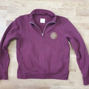 UChicago Maroon Quarter Zip w Crest Logo